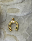 HORSE SHOE CHARM WITH GEMS
