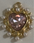ROMANTIC dripping HEART Charm