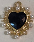 ROMANTIC dripping HEART Charm