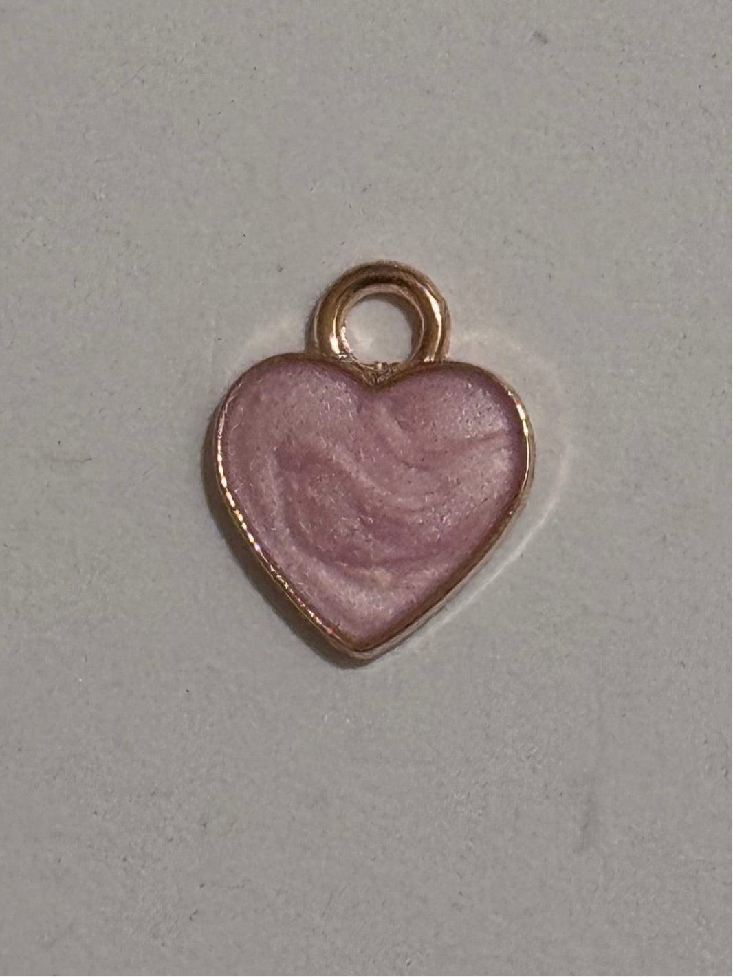 SMALL PINK HEART CHARM