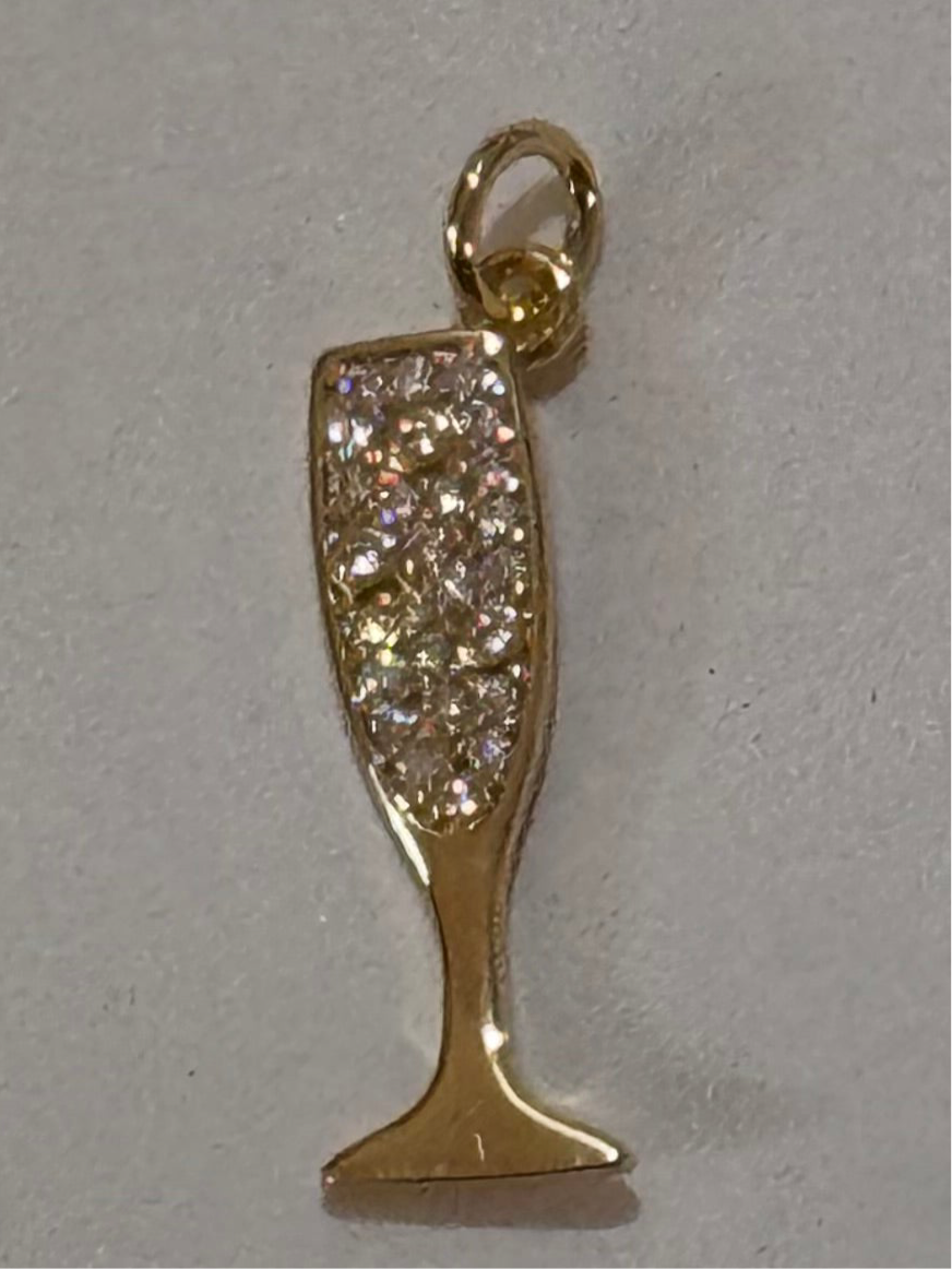 WINE HEART Charm