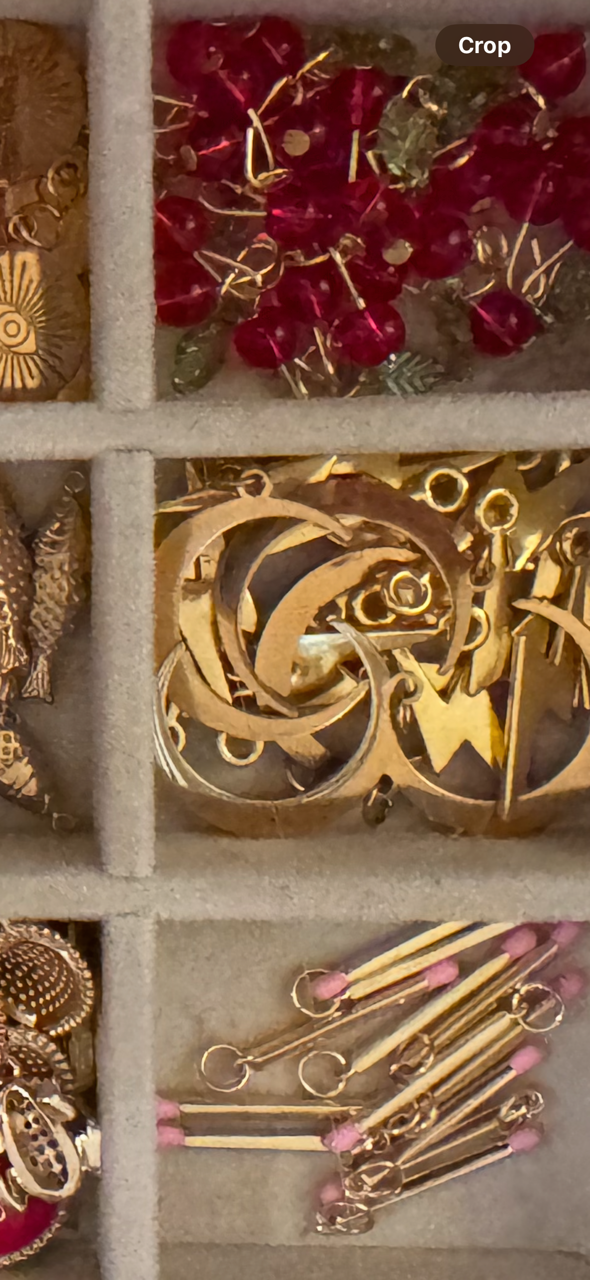 Crescent moon charm
