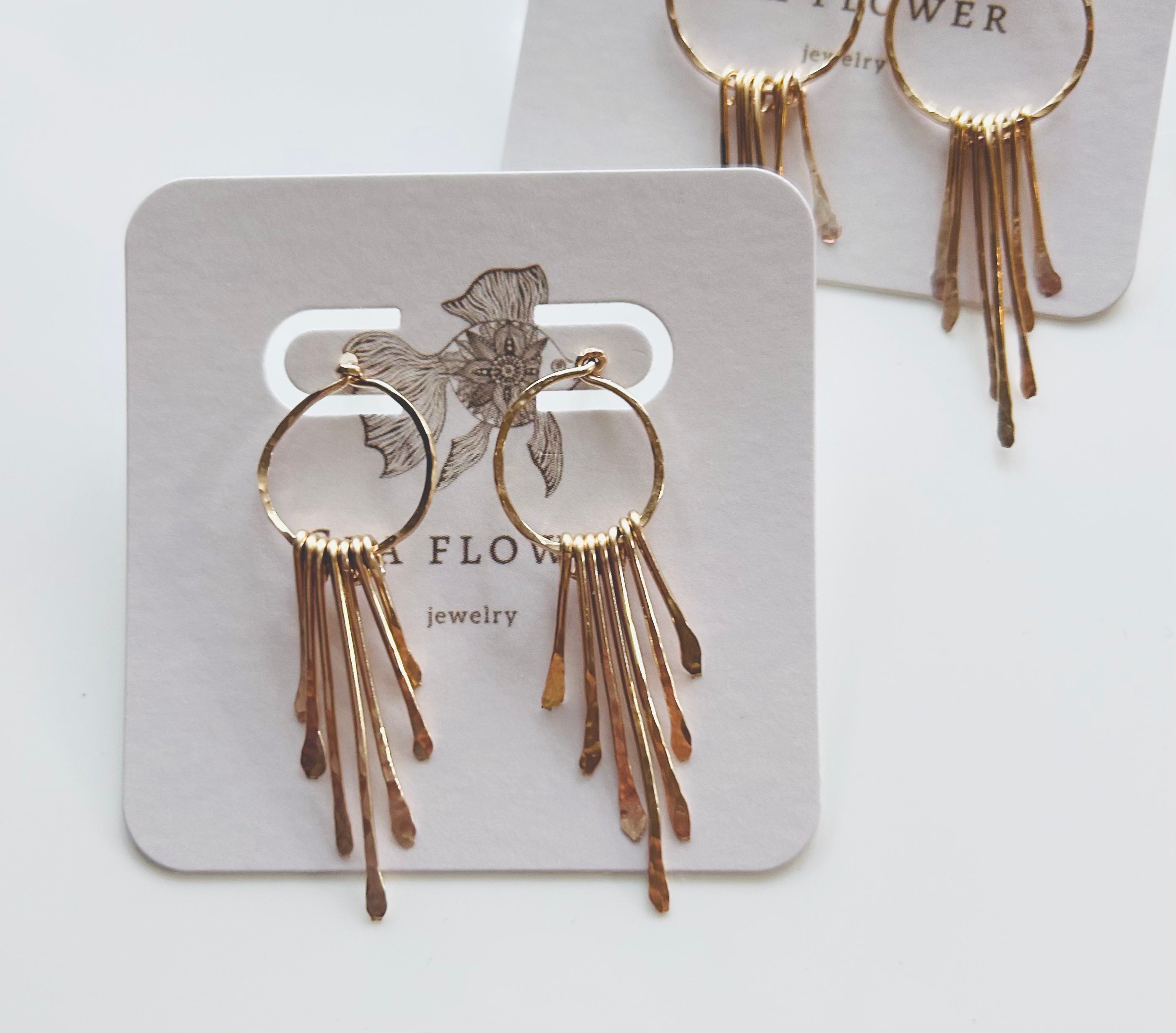 Sun Burst Stud Earrings