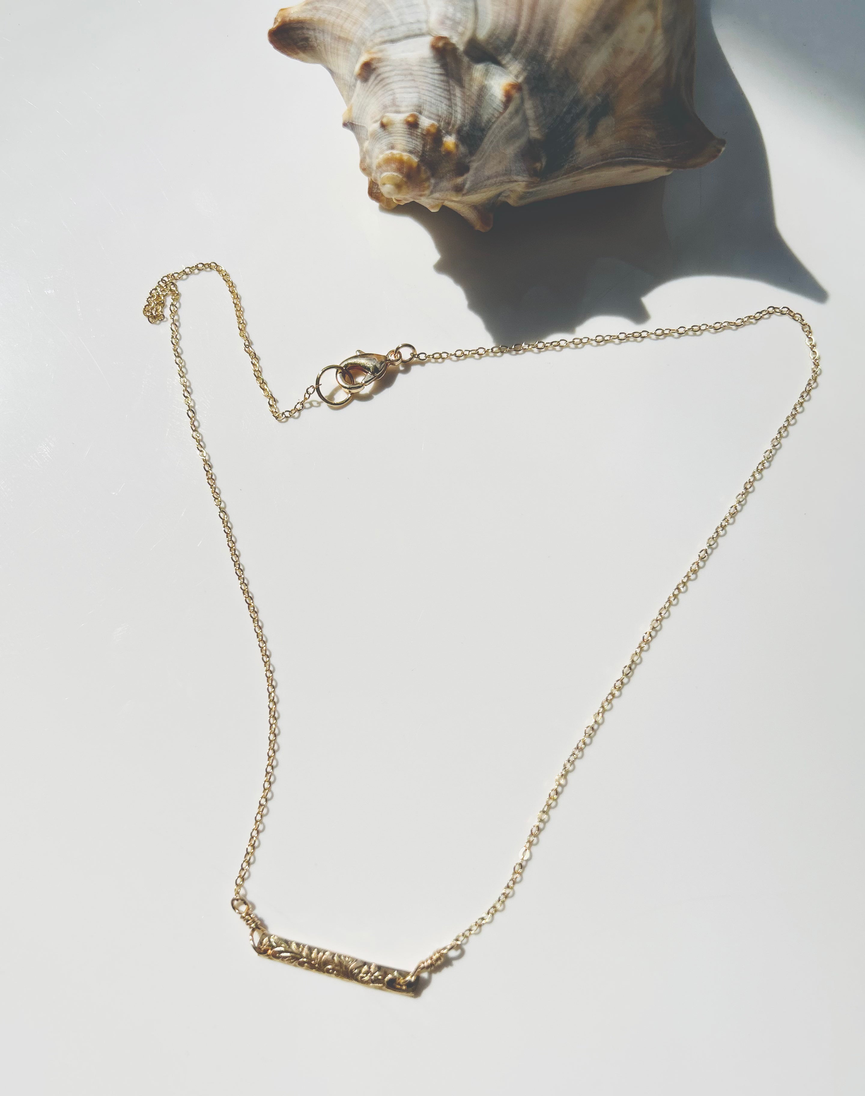 Hawaiian Gold Bar Necklace